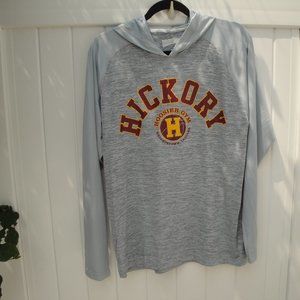 Hickory Hoosier Gym Long Sleeve Poly Hoodie M